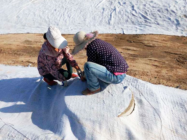 膨润土防水毯施工